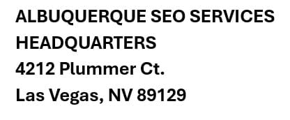 Albuquerque SEO Services Headquarters Address - Albuquerque SEO Services Headquarters Address -